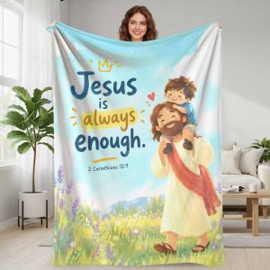 Inspirational Faith Flannel Blanket Religious Quote Graphic Print Super Soft Cozy Lightweight Warm Plush Throw Blanket For Living Room Bedroom Office Couch Sofa Bed Camping Travel Holiday Gift