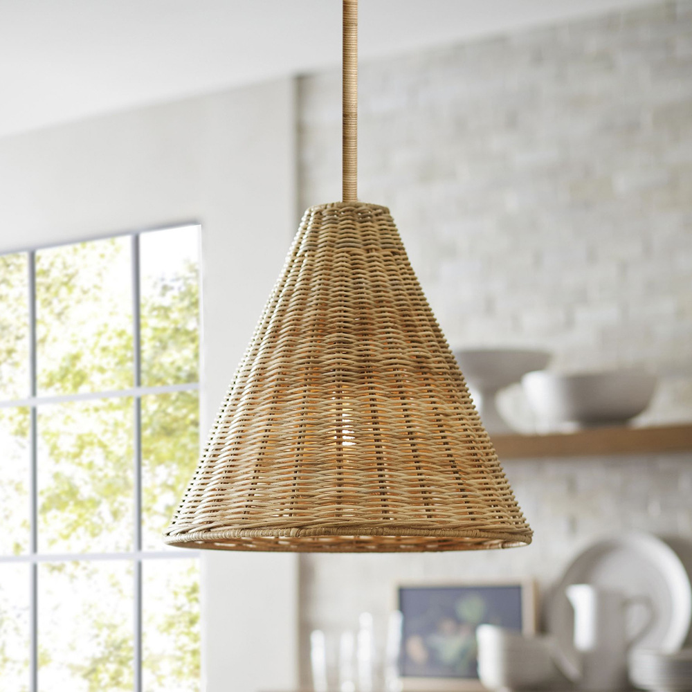Feng hand-woven tea room Zen B&B restaurant decoration lampshade living room rattan chandelier lantern